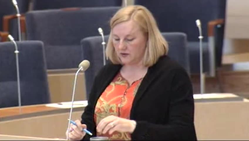 Stillbild från Interpellationsdebatt, Regeringens handelspolitik och mänskliga rättigheter