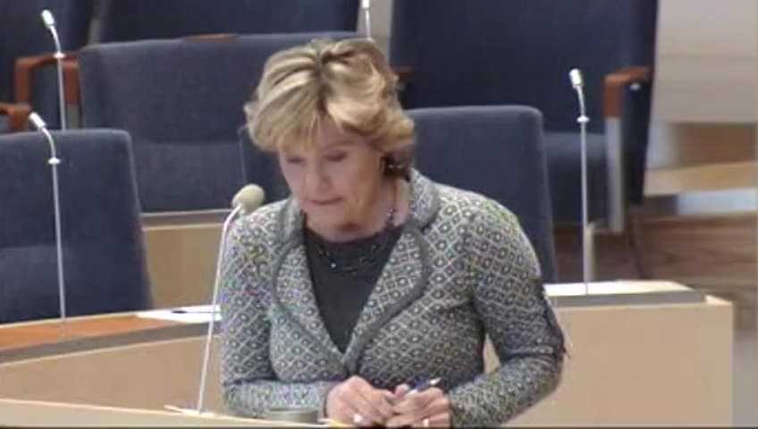 Stillbild från Interpellationsdebatt, Heroinförskrivning i Danmark