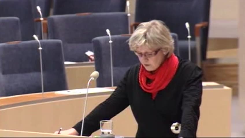 Stillbild från Interpellationsdebatt, Järnvägen från Pajala till Kolari