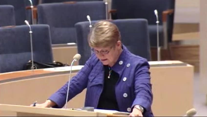Stillbild från Interpellationsdebatt, Statlig verksamhet i Ånge