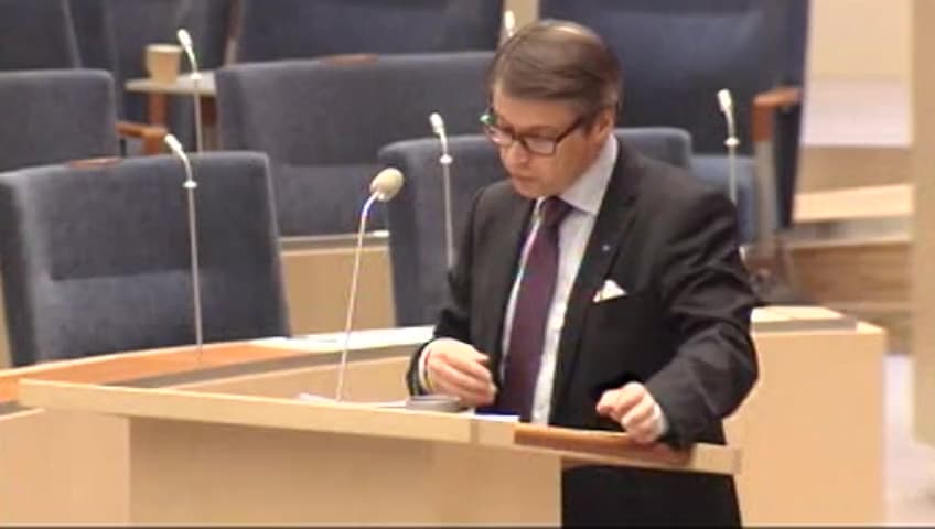 Stillbild från Interpellationsdebatt, Statlig information om vacciner som omfattas av högkostnadsskydd