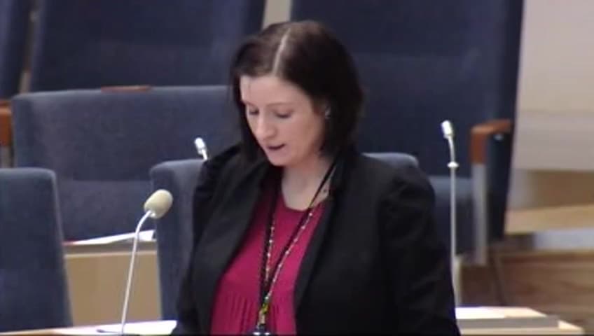 Stillbild från Interpellationsdebatt, Makedoniens diskriminering av hbt-personer