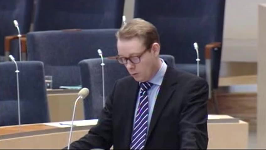 Stillbild från Interpellationsdebatt, Ansvarsutkrävande vid utvisningar