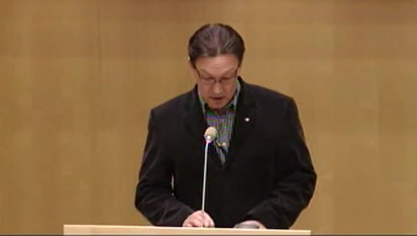 Stillbild från Debatt om förslag, En sänkning av kapitalkravet för privata aktiebolag