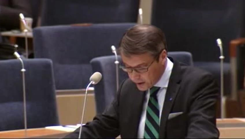 Stillbild från Interpellationsdebatt, Barnrättsakademins framtid