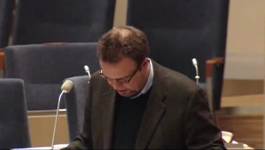 Stillbild från Interpellationsdebatt, Åtgärder mot kringgående av lagen om anställningsskydd