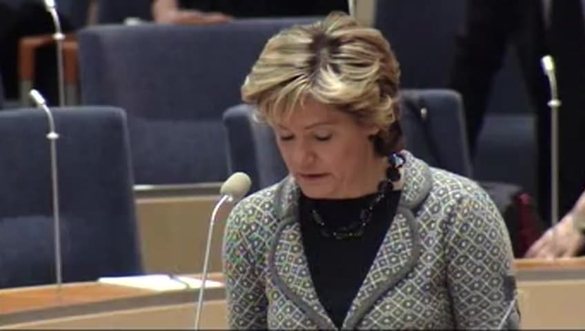 Stillbild från Interpellationsdebatt, Socialtjänstens arbete med våldsutsatta kvinnor och barn som bevittnat våld