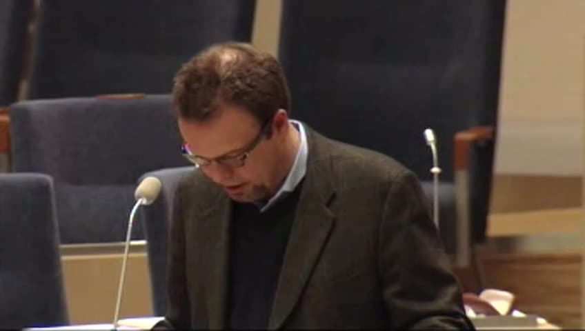 Stillbild från Interpellationsdebatt, Möjligheten till stöd för tidigare sjukskrivna