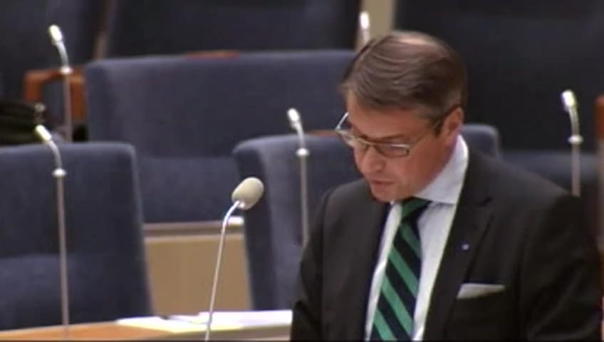 Stillbild från Interpellationsdebatt, Barnfattigdom