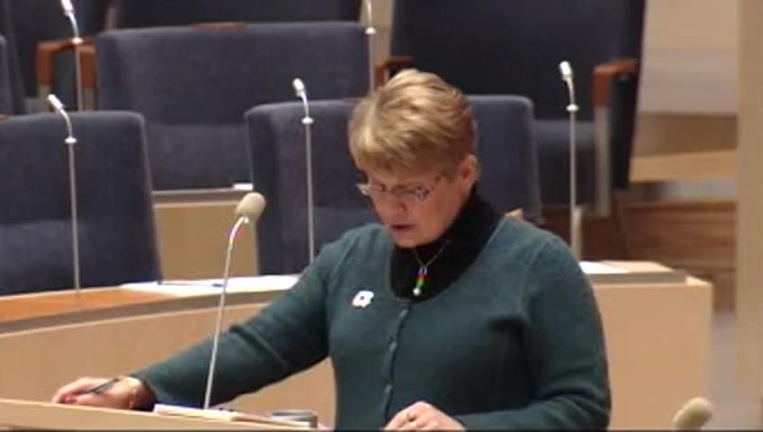 Stillbild från Interpellationsdebatt, Utvecklingen för kooperativ vindkraft