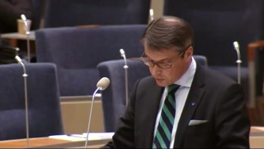 Stillbild från Interpellationsdebatt, ECT-behandling