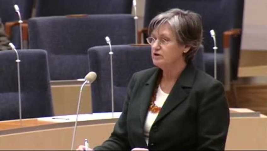 Stillbild från Interpellationsdebatt, Havandeskapspenning