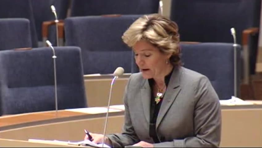 Stillbild från Interpellationsdebatt, Användning av dopningspreparat utanför idrotten