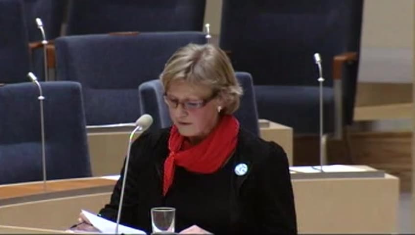 Stillbild från Interpellationsdebatt, Förbifart Stockholms effekter på sårbarhet och trängsel