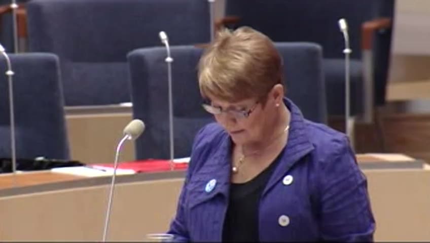 Stillbild från Interpellationsdebatt, Vattenfalls FoU-program