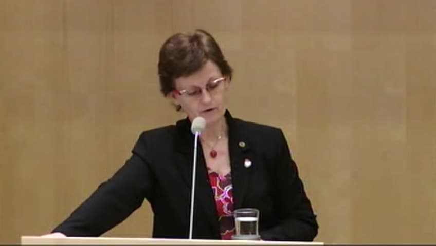 Stillbild från Debatt om förslag, Vissa punktskattefrågor med anledning av budgetpropositionen för 2010