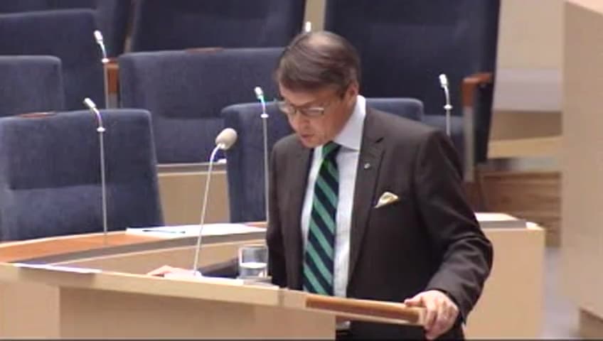 Stillbild från Interpellationsdebatt, Barnkonventionen som svensk lag