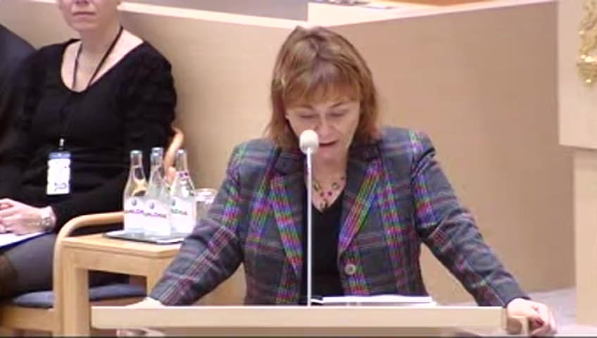 Stillbild från Interpellationsdebatt, Reglering av sms-lån