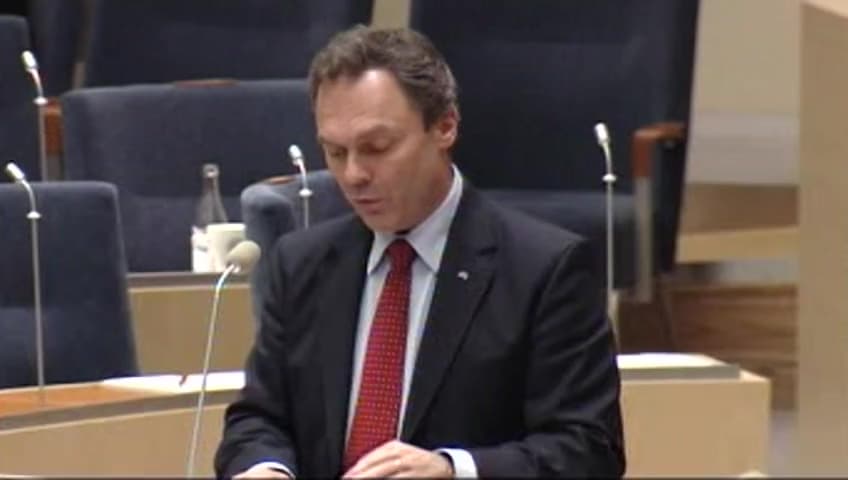 Stillbild från Interpellationsdebatt, Behovet av ökad vuxenutbildning