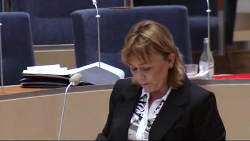 Stillbild från Interpellationsdebatt, Trafikdata
