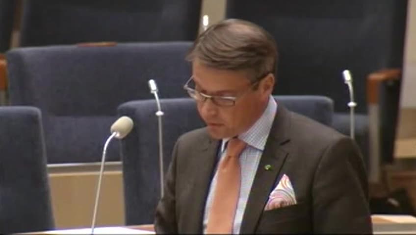 Stillbild från Interpellationsdebatt, Vård till papperslösa