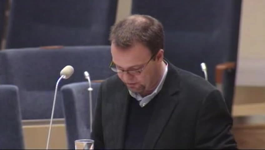 Stillbild från Interpellationsdebatt, Den svenska arbetsmarknadsmodellen