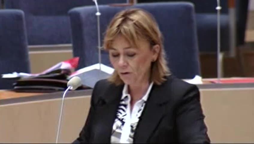Stillbild från Interpellationsdebatt, Polisens agerande vid oroligheter och hantering av anmälningar mot polisen