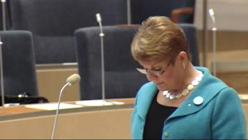 Stillbild från Interpellationsdebatt, Försäljning av statliga bolag