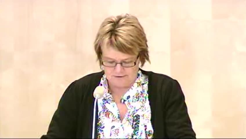 Stillbild från Debatt om förslag, Sveriges antagande av rambeslutet om ömsesidigt erkännande av beslut om övervakningsåtgärder för brottsmisstänkta