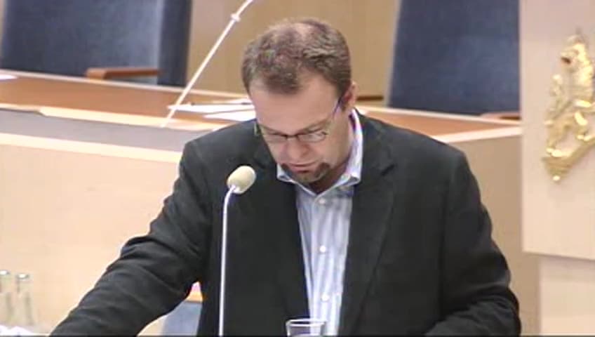 Stillbild från Interpellationsdebatt, Tremånadersregeln i jobbgarantin