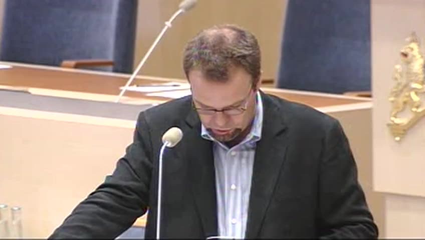Stillbild från Interpellationsdebatt, Ungdomsarbetslösheten