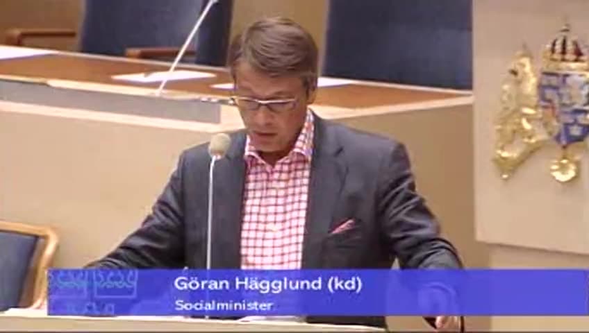 Stillbild från Interpellationsdebatt, Barnfattigdom