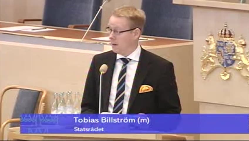Stillbild från Interpellationsdebatt, Politiskt ansvar för återvändandearbetet i asylprocessen