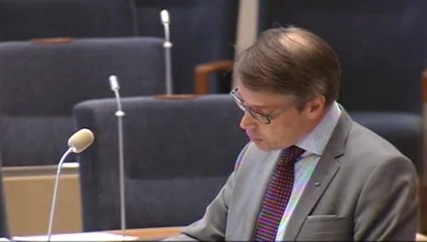 Stillbild från Interpellationsdebatt, Tandvårdsreformen och de som är äldre än 65 år