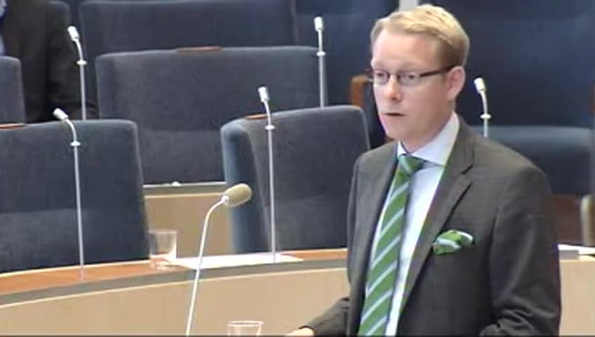 Stillbild från Interpellationsdebatt, Avvisningar av kristna till Irak