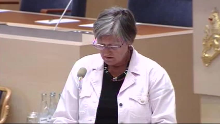Stillbild från Interpellationsdebatt, Utförsäkringar 