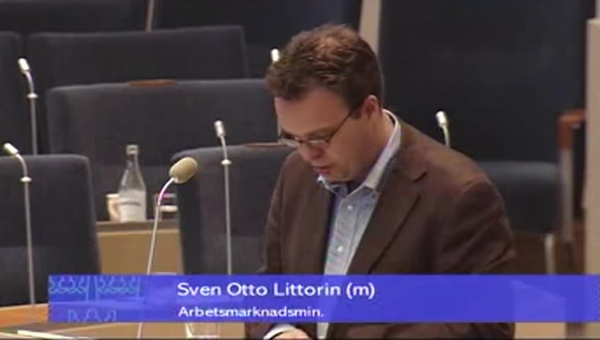 Stillbild från Interpellationsdebatt, Ohälsa i arbetslivet