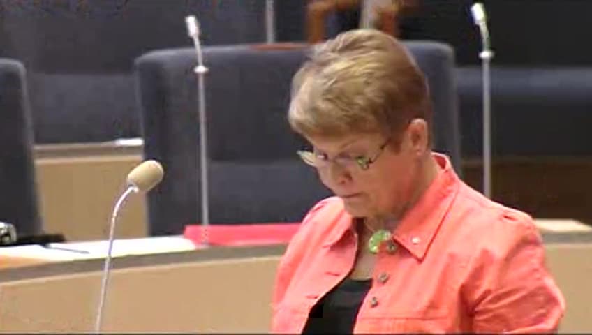 Stillbild från Interpellationsdebatt, Den regionala utvecklingen