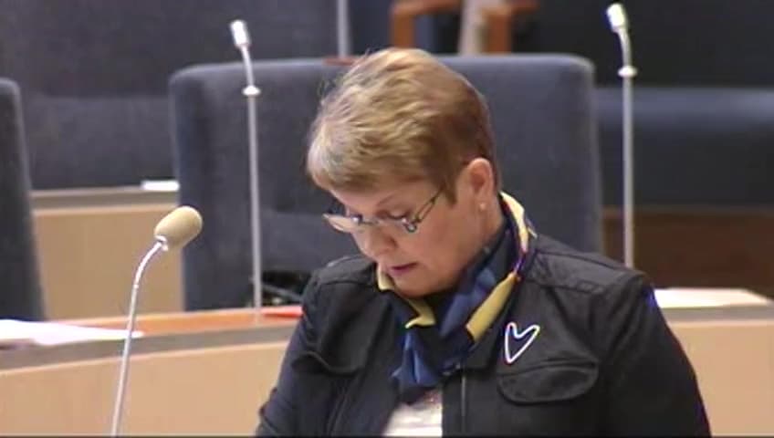 Stillbild från Interpellationsdebatt, Försäljning av Nord Pool ASA 