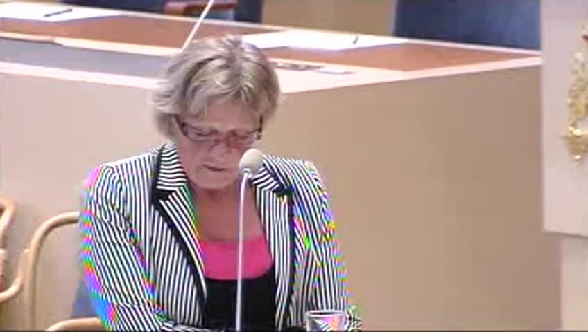 Stillbild från Interpellationsdebatt, Stöd till trafiksäkerhetsarbetet