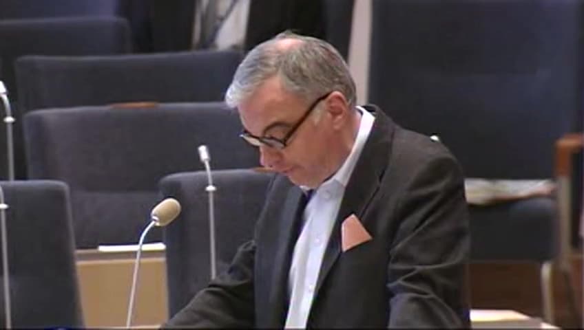 Stillbild från Interpellationsdebatt, Entreprenörskap i skolan