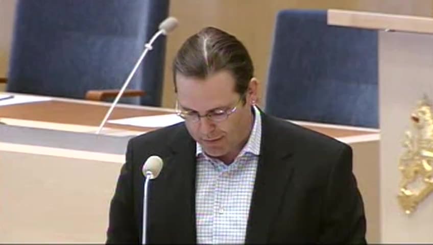 Stillbild från Interpellationsdebatt, Fakturamodellen vid ROT-avdrag