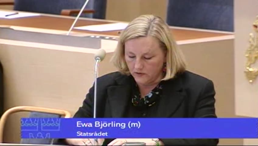 Stillbild från Interpellationsdebatt, Förhandlingarna mellan EU och Centralamerika respektive Andinska gemenskapen