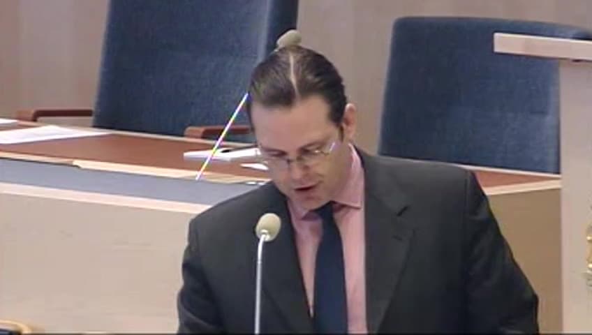 Stillbild från Interpellationsdebatt, Finanspolitiken och jobben