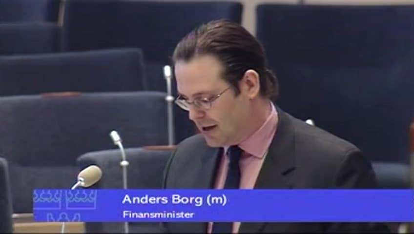 Stillbild från Interpellationsdebatt, SNI-koderna och småföretagare inom turistnäringen