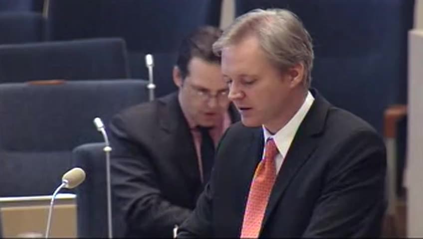 Stillbild från Interpellationsdebatt, Helikopterenhet till Afghanistan