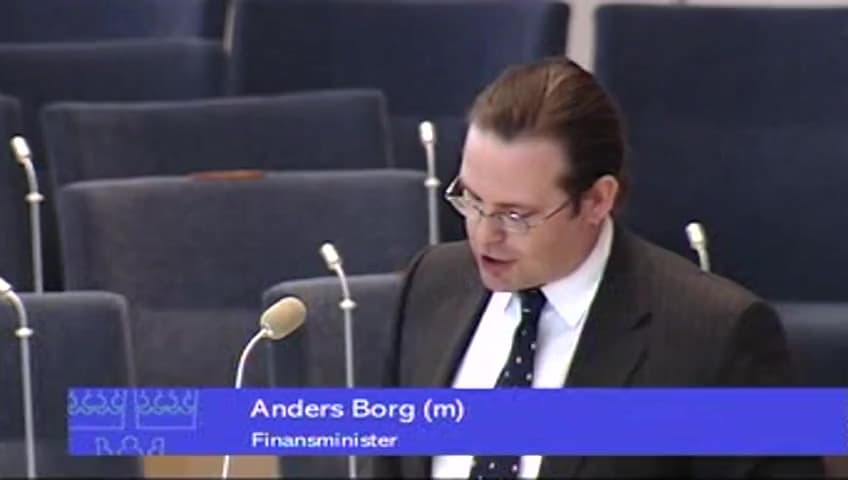Stillbild från Interpellationsdebatt, Arbetstillfällen och skattesänkningar