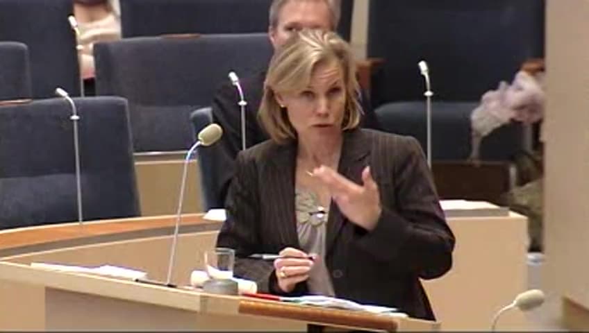 Stillbild från Interpellationsdebatt, Helikopterenhet till Afghanistan