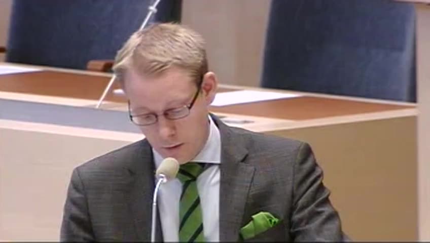 Stillbild från Interpellationsdebatt, Ekonomiskt stöd till asylsökande 