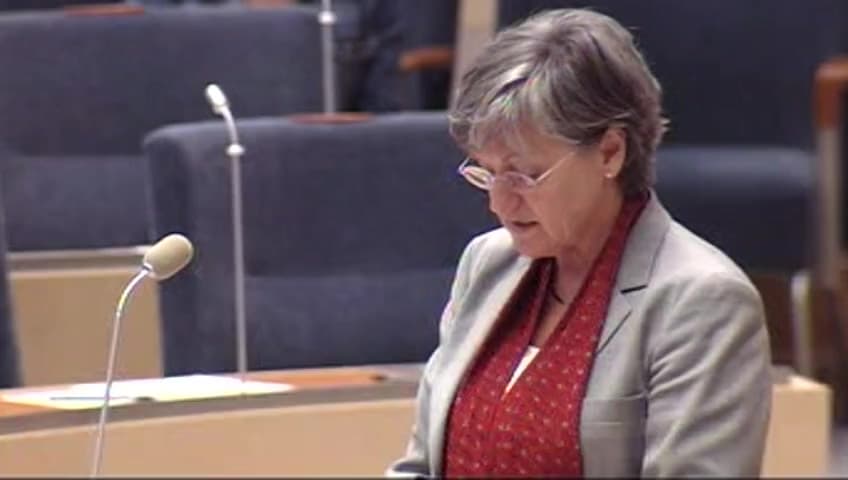 Stillbild från Interpellationsdebatt, Försäkringskassans information om utebliven utbetalning